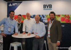 Erwin Dekkers, Bart Verheijen, Ren van Grieken, Jan Simons and Eric Boot with BVB. Since this year they have merged with the Finnish substrate company Kekkilä and now continue under the name Kekkilä-BVB.